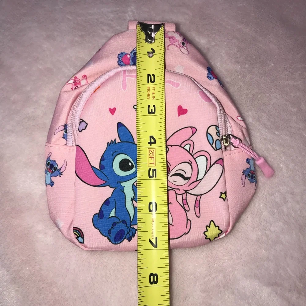Stitch & Angela Heart Pink Small Sling Bag Backpack New without Tags - Picture 12 of 13